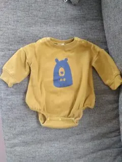 2枚おまとめ　フタフタ くまさん 裏起毛 ロンパース