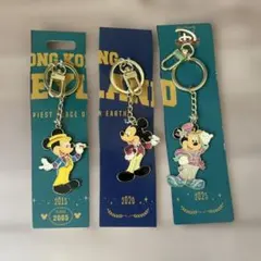 香港ディズニーランド　ミッキー　キーホルダー　歴代　ミッキー　まとめ売り