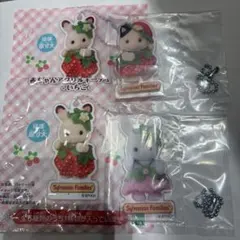 シルバニアファミリー 赤ちゃんアクリルキーチェーン-いちご- シマネコの赤ちゃん