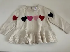 baby GAP ハート模様ニットセーター 12-18ヶ月