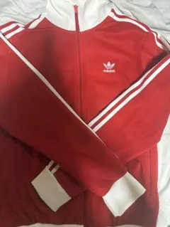 ラ*ト様 70s.80s adidasトラックジャケット赤白 デザント製 美品