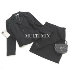 マルチミックス/セットアップスーツジャケット膝丈スカートウール100Lフォーマルのサムネイル