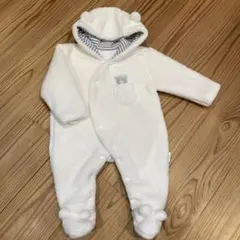 【値下げ】クマ耳フード付きロンパース(アウター)