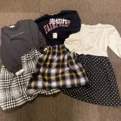 長袖ワンピースGLOBAL WORK xxl 2点セット美品130140150