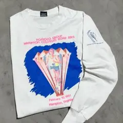 希少 1991年製 90s USA製 ロンT 白T vintage 古着 企業のサムネイル
