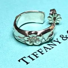 美品 ティファニー 約16号 ハイビスカス 花 リング ネイチャーローズ