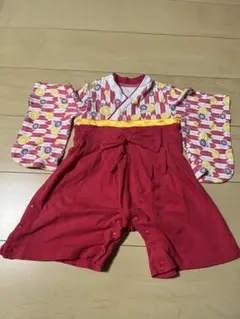 袴ロンパース　70 女の子ベビー　100日祝い　お食い初め　初節句