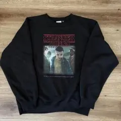 Stranger Things ブラック スウェット S