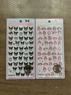 【正規品】ボンボンドロップシールサンリオミニ　クロミ　マイメロ