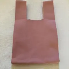 ニットバッグ　ピンク