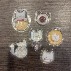 BGM きゅるるんシール ネコ　立体　ドロップシール　おすそ分け ねこ　あにまる