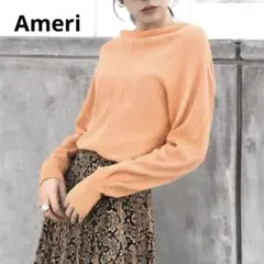 【ca19】Ameri VINTAGE春ニットコットンニット デザインニットのサムネイル