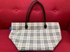 【専用】474:BURBERRY バーバリー ノバチェック　舟型トートバック
