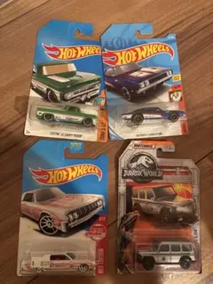 ホットウィール 未開封 4台セット Red Edition ジュラシックGクラス