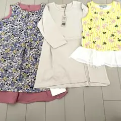 新品試着なし❇︎120女の子夏服3点❇︎ petit mainアプレレクール