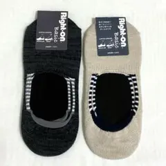 【新品・未使用】Right-on メンズソックス 2足セット 25〜27cm