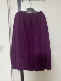 【限定値下げ】GU パープル プリーツスカート LLサイズ
