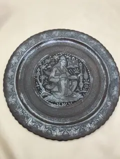 アンティーク インド タージ・マハル 彫刻装飾皿 直径約25cm - メルカリ