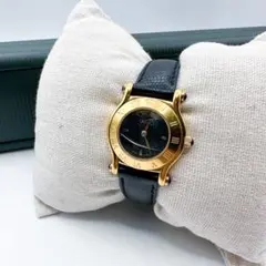 GUCCI　時計　6500L ゴールド　ブラック　レディース　箱付き　ジャンク