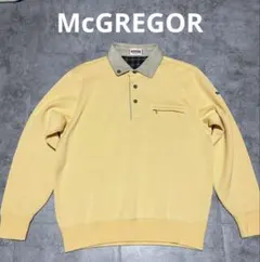 McGREGOR マックレガー ハーフボタン スウェット L イエローのサムネイル