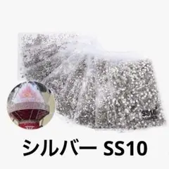 ラインストーン ジェリー フラットバック クリスタル 3mm シルバー SS10