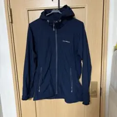 montbell フード付き ネイビー マウンテンパーカー