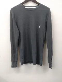 (10)POLO RALPH LAUREN ワッフル 長袖カットソー グレー Sのサムネイル