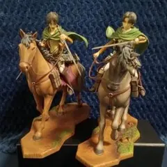 一番くじ 進撃の巨人 騎馬フィギュア 2体セット エレン リヴァイ