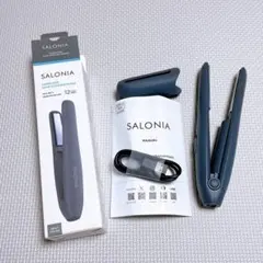 【匿名発送】サロニアコードレスストレートヘアアイロン（ブラック）