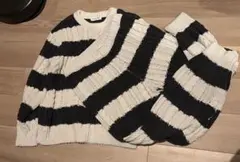 GELATO PIQUE ジェラートピケ　ボーダーニットセットアップルームウェア