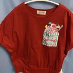 repipi armario アイスクリームポケット Tシャツ レッドのサムネイル