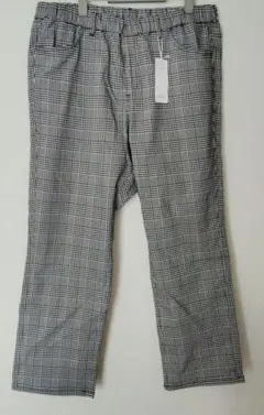 新品　ベルメゾン　千趣会　la＊fite チェック柄パンツ　ゆったりのサムネイル