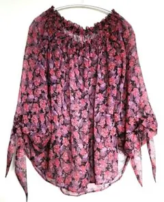 ★美品★ヒステリックグラマー♥️BLACK CATS FLOWER オフショル❗