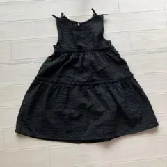 黒のノースリーブワンピース 120 ブラック