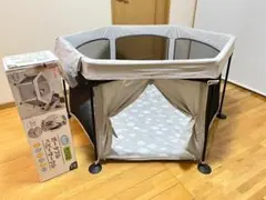 日本育児 洗えてたためるベビーサークル　別売マット付き