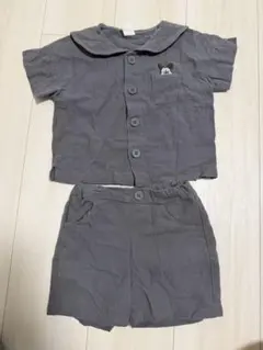 グレーミッキー 半袖シャツ・ショートパンツセット 90cm