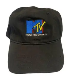 MTV アジャスターロゴキャップ ブラックのサムネイル