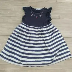 【値下げしました】familiar ノースリーブワンピース 110cm