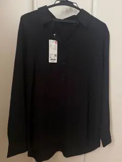 UNIQLO 新品未使用　長袖シャツ ブラック XLサイズ