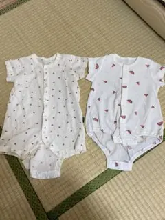 半袖カバーオール60-70cm 2点セット