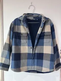 UNIQLO チェック柄　内側ボアジャケット 130