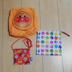 アンパンマンリュックなど3点セット