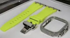 49ms★アップルウォッチ ラバーベルト カバー　Apple Watchバンド