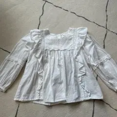 ZARA フリル付き長袖シャツ 3-4歳用