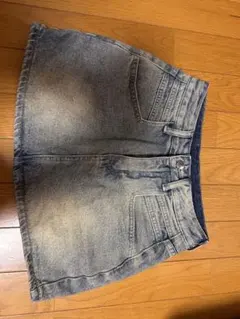 デニムミニスカート バックポケット付き