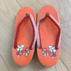 클로그 17-18 사이즈 샌들 오렌지 유카타 여아