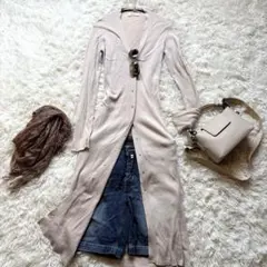 Mila Owen M ロングニットカーディガン 2WAYワンピ アイボリー