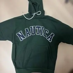 NAUTICA ダークグリーン パーカー Sのサムネイル