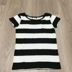 アニエスべー 半袖 Tシャツ ボーダー カジュアル 2 バイカラー 普段着 綿