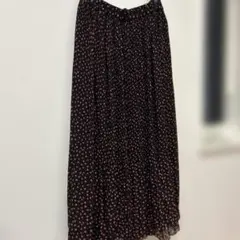 niko and... プリーツロングスカート　花柄　フリーサイズ